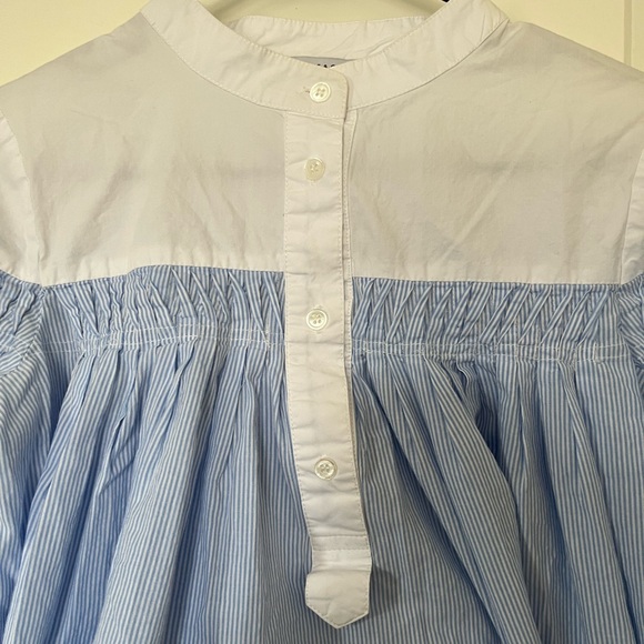 English factory striped flowy blouse-XS - Picture 3 of 9